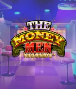 Experience the thrilling world of The Money Men Megaways game by Pragmatic Play, featuring a striking logo with shining stars on a lavish casino backdrop. This graphic conveys the glamour and excitement of casino gaming with its eye-catching ambiance and design. Ideal for gambling fans seeking Vegas-style excitement. 