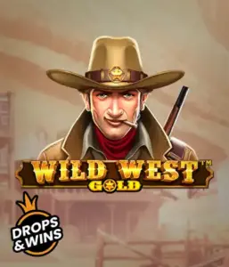  See the bold sheriff of "Wild West Gold," a captivating slot game by Pragmatic Play. The image shows a determined sheriff with a golden star badge, framed by a sun-baked Old West town backdrop. The game's title is prominently displayed in a stylized font, complementing the Wild West adventure theme. 